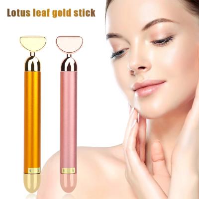 China Whitening Massage Stick Energy Vibration Face Beauty Facial Bar With Rose Quartz Jade for sale