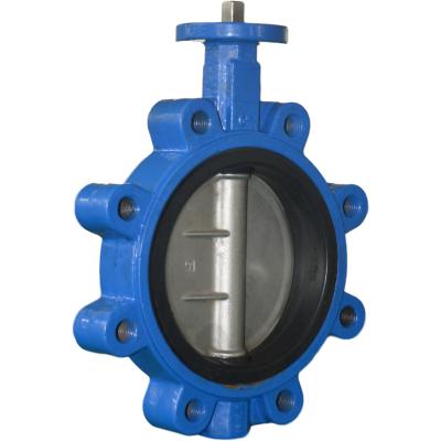 China General Hot Selling 6 Supported Type Cast Iron Hook Butterfly Valve With Cheap Price for sale