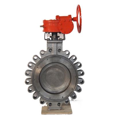 China General China Manufacturer High Temp Cryogenic Triple Butterfly Valve Offset Flow Direction with Reasonable Price for sale