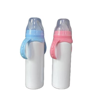 China BPA Free New Arrival 8oz Sublimation Masks Insulated Baby Care Bottle With Lid for sale