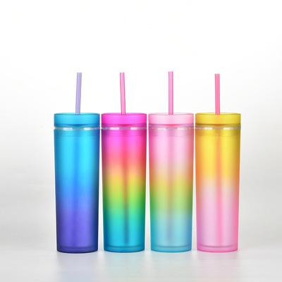 China Viable High Quality Colorful Drinking Portable Fruit Juice Straw Cups Bottle Plastic Water Bottle Bottle for sale