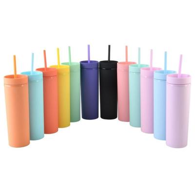 China 2021 Sustainable Plastic Cups Double Wall Wholesale Reusable Plastic Coffee Cup With High Quality for sale