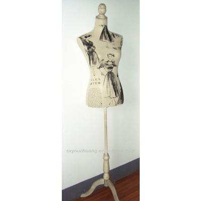 China Stand Fashion Mannequin Mocks Female Standing Wooden Drawing Mannequin for sale