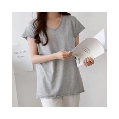 China Breathable Factory Outlet Tops Women Summer Fashion Comfortable Cotton T Shirts for sale