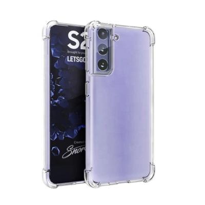 China 1.5mm Thickness Premium Shockproof Clear TPU S21 Plus Phone Case For Samsung Galaxy S21 Ultra Case for sale