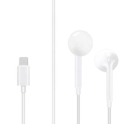 China High Fidelity Sound With Mega Bass Wholesale Best Bass Wired BT Lightnings Earbuds Headphones For Apple iPhone Wired Earphone With MIC for sale