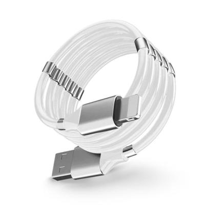 China IOS USB Cable For Magnetic iPhone Self-Winding Easy Winding for sale