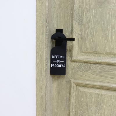 China Present Sign Meeting Revealing New Design European Europe Word Sign Decor Wooden 2-Side Door Knob Hanger for sale