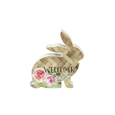 China Europe Wholesale Europe Copy Bunny Handmade Ornament Wooden Animals Vivid Paper for sale