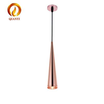 China New Desk Design Rose Gold Color 5W Led Pendant Lamp for sale