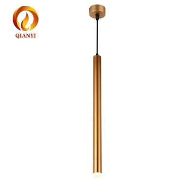 China Residential Modern Gold Color Chandelier Staircase Pendant Lamp for sale