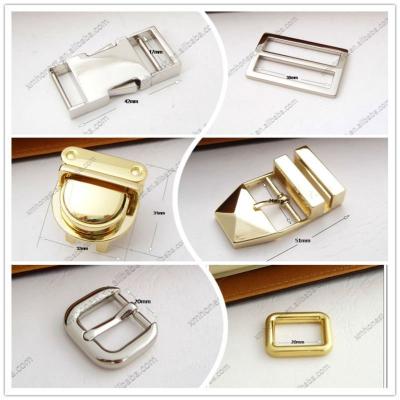 China Fashion handbag metal bag buckle, adjustable buckle for sale