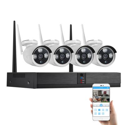 China Yes 4ch 1080p Long Range Home Outdoor Wifi Nvr Kit Wireless Cctv Security Camera System For House for sale