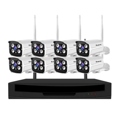 China Yes Indoor Outdoor 8ch 1080p H.265 Wireless Home Long Range Wifi CCTV Security Camera System For House for sale