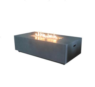 China Factory price black real flame LPG NPG outdoor see through gas fireplace for sale