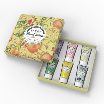 China Private Label Foundation Cleansing Natural Floral Scent Hand Cream and Essential Oil Gift Set for sale