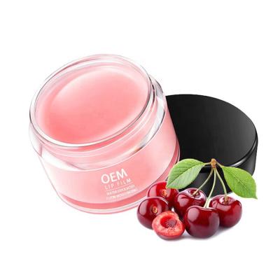 China Private Label Pink Nourishing Mask Moisturizing Gel Collagen Sleep Lip Plumper Brightening Mask for sale