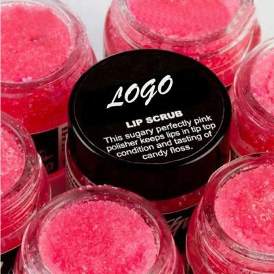 China Wholesale Private Label Vegan Lip Care Natural Organic Lip Care Exfoliator Strawberry Sugar Lip Scrub Waterproof for sale