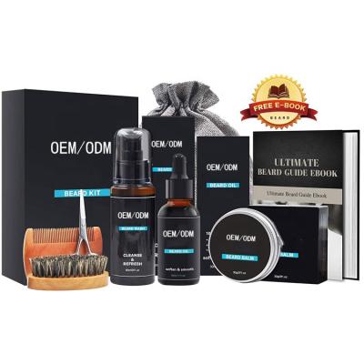 China Wholesale Private Label Beard Care Trimming Beard Growth Home Kit For Men for sale