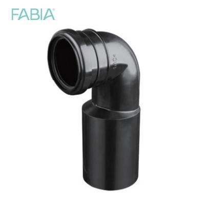 China Modern Toilet Tank Accessories Pipe Bend Discharge PVC Tank Sewage Plastic Elbow Sealed Concealed Drainage Plastic Black Concealed Pipe for sale