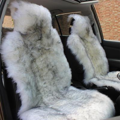 China Brief & Winter Color Breathable Wool Wool Car Seat Sheepskin Car Seat Cover Single Genuine Fur Long Plush Wool Seat for sale