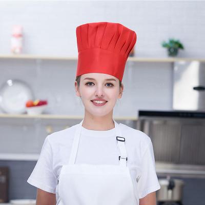 China restaurant & Hot Selling Custom Bar Chef Hat Adult Waiter Hats Fast Delivery for sale