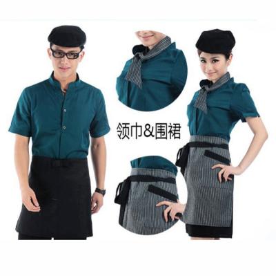 China Best Selling Breathable Waiter And Waitress Uniforms For Restaurant With Good Service for sale