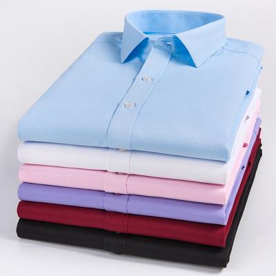 China High quality classic top anti-pilling cutstomized multicolor cotton mens dress shirts customized for sale