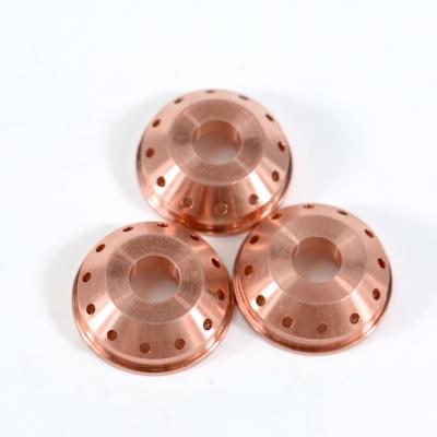 China High Quality Tellurium Plasma Cutting Cutter Torch Consumables Shield Copper 36-1037 Cap For Plasma Torch for sale