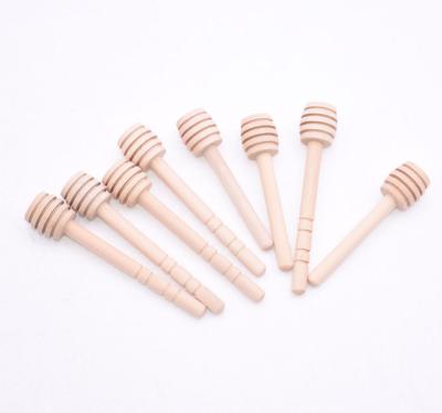 China European Mini Wooden Honey Stick Mixer Big Dipper Party Supply Spoon Stick Honey Jar Stick for sale