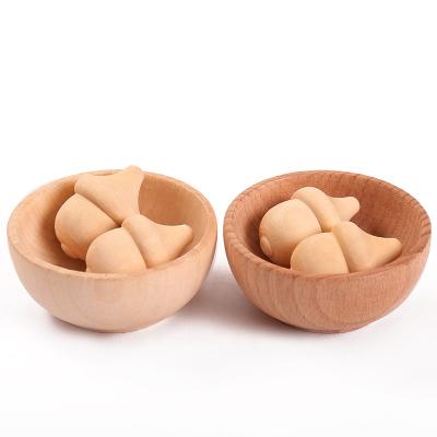 China High Quality Disposable Unfinished Wooden Paint Wood Crafts Decoration Craft Gifts Ship Acorns and Bowls for sale