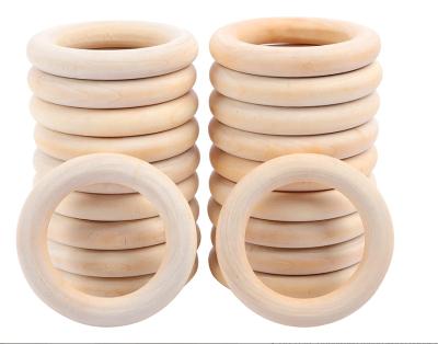 China Wood Ring For DIY, Wooden Baby Teether Ring, 60 Mm Europe Peaktop Supply Wooden Rings for sale