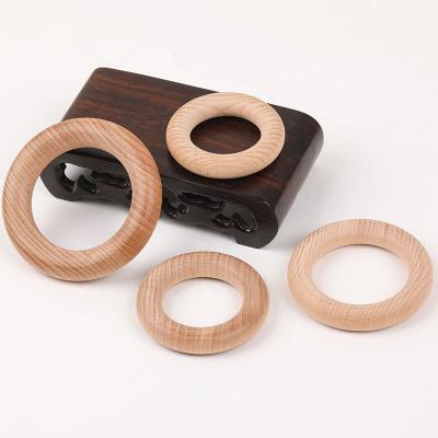 China European Factory Wholesale Beech Maple Wooden Baby Rings The Log Ring For DIY Crafts And Accessories for sale