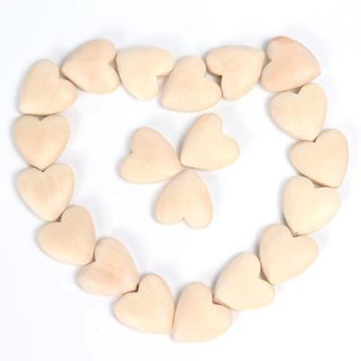 China Decoration or DIY / For Jewelry Making DIY Necklace Wooden Beads 20-40mm Heart Shape Maple Wooden Beads for sale