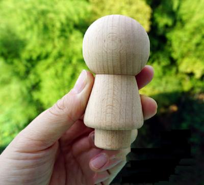 China Europe Peg Dolls For Hand Painting in natural wood for sale