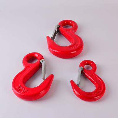 China High quality heavy industry eye crane hook with durable latch hook for electric hoists for sale