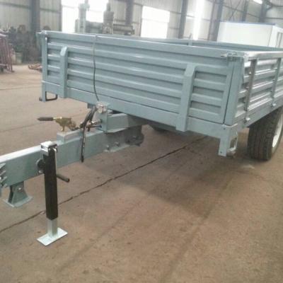 China Farm Trailer 5 Tons Implement Farm Tractor Machines Agricultural Machinery Trailer With 4 Wheels Tractor Trailer With Double Axle for sale