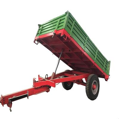 China Dump Agricultural Machinery Hydraulic Tractor Farm Tilting Hydraulic Dump Trailer for sale