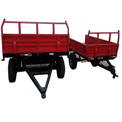 China Hydraulic Dump Tractor Mounted Agricultural Machinery Farm Tilting Trailer Hydraulic Left Right Dump Trailer for sale