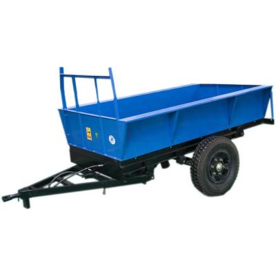 China Dump In Winch Agricultural Tractor Trailer Durable Mounted Farm Dump Trailer Farm Trailer for sale