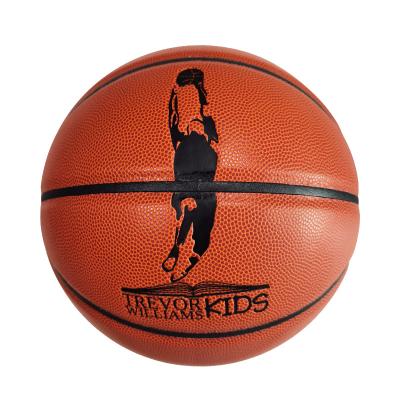 China College Basketball Leather Indoor Outdoor Official Grade 5-7 Leather Basketballs For Youth Training High School for sale