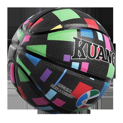 China Wholesale High Quality Leather Moisture Absorption Leather Custom Printed Logo Basketball for sale