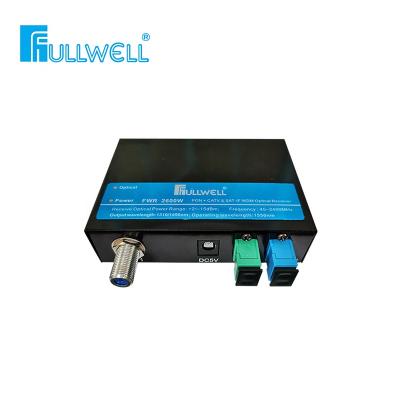 China FTTX Fullwell 1550nm FTTH CATV and SAT-IF Mini Receiver With Satellite Optical WDM for sale