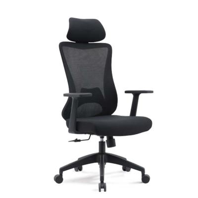 China Modern Office Chair (Height) Executive Ergonomic Home Adjustable High Back Fabric for sale