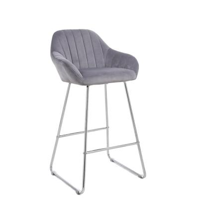 China Factory Price High Modern Stool Bar Chair Fabric Modern Bar Stool for sale