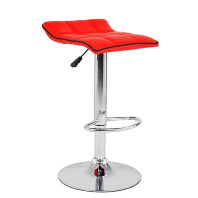 China Modern Commercial Nordic Counter Furniture Bar Design Adjustable Synthetic Leather Bar Stools for sale