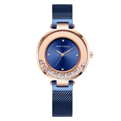 China Waterproof Diamond-inlaid Fashion Women's Watch Hot Style Steel Mesh Women's Watch for sale