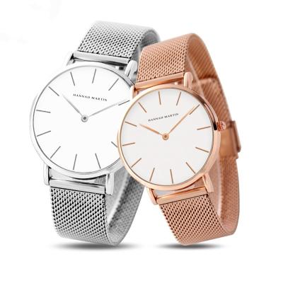 China Japanese movement waterproof men and women couple simple watch student valentine to waterproof quartz unisex wristwatches for sale