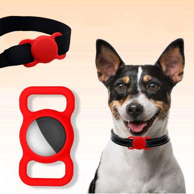 China Shockproof FREE Sample Mold  Waterproof Silicone Protective Cover Silicone Holder Pet Dog Collar Tracker Case For Apple Airtag for sale