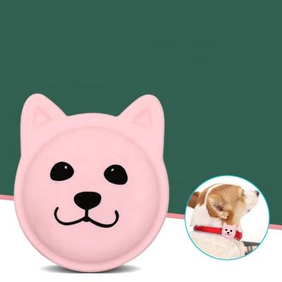 China Shockproof Pet dog head  design collars tracker silicone protective case cover for Airtag tracker for pets for sale